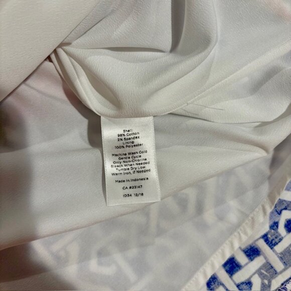 Talbots Women's Mosaic Floral Sateen Pleated Dress Fit Flare Size 12 Sleeveless - Picture 6 of 11